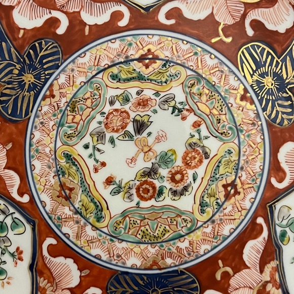Vintage Imari Arita Porcelain Hand Painted Decorative 10" Plate - Picture 4 of 10
